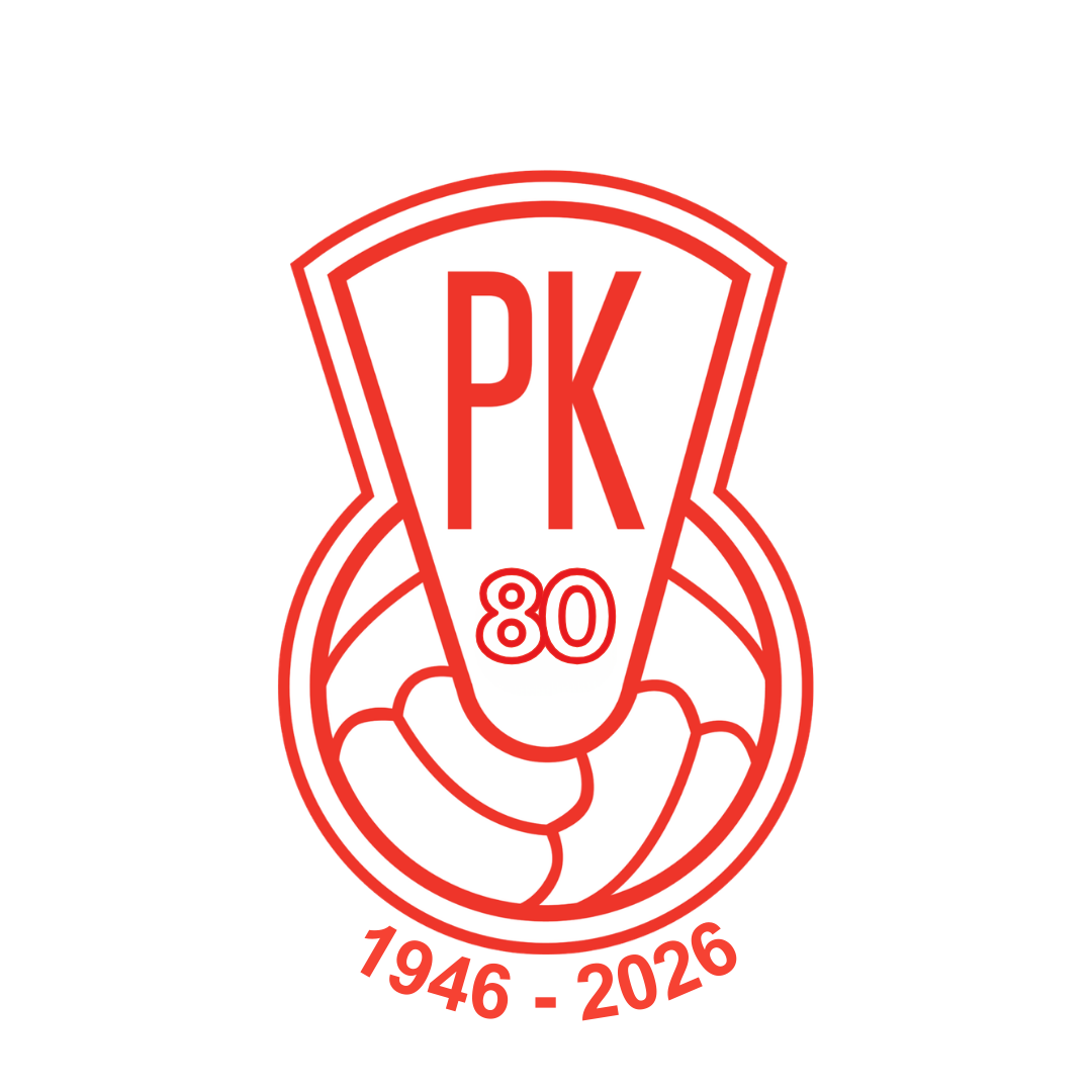 Mikkelin Pallo-Kissat – 80-vuotisjuhlavuoden 1946–2026 logo