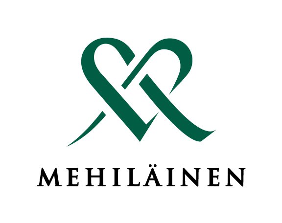 Mehiläinen logo. Yritys on mukana tukemassa Mikkeliläistä jalkapalloa Mikkelin Pallo-Kissoja.