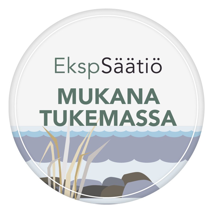 EkspSäätiö mukana tukemassa logo. Säätiö tukee Mikkelin Pallo-Kissojen toimintaa