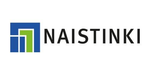 Naistinki logo. Yritys on mukana tukemassa Mikkeliläistä jalkapalloa Mikkelin Pallo-Kissoja.